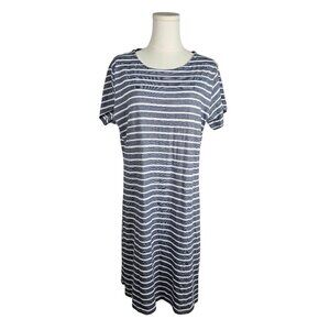 NWOT Sail To Sable STS Striped Dress XL Navy Nautical Preppy Short Sleeve